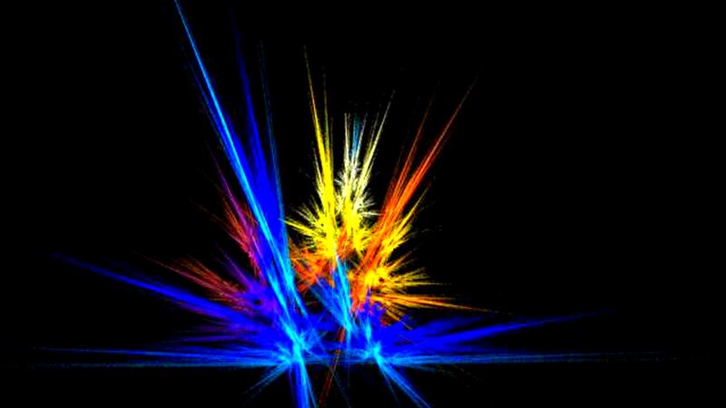 Colorful Light Burst — Blue, Dynamic