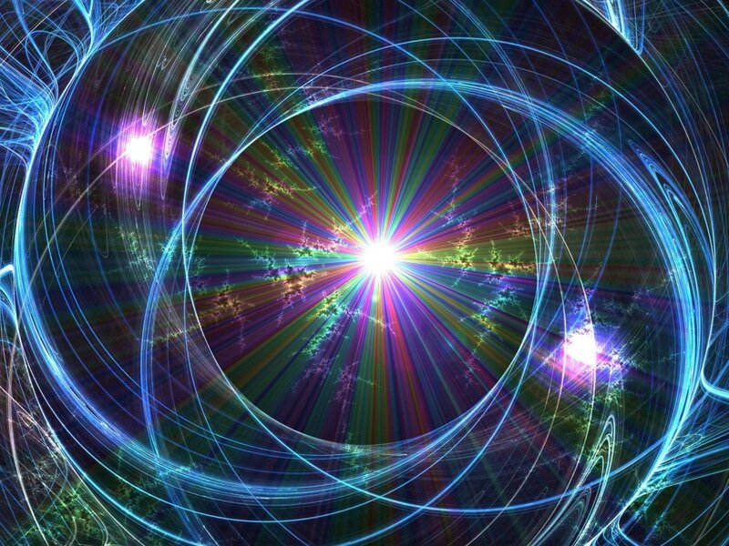 Colorful Light Burst — Blue, Energetic