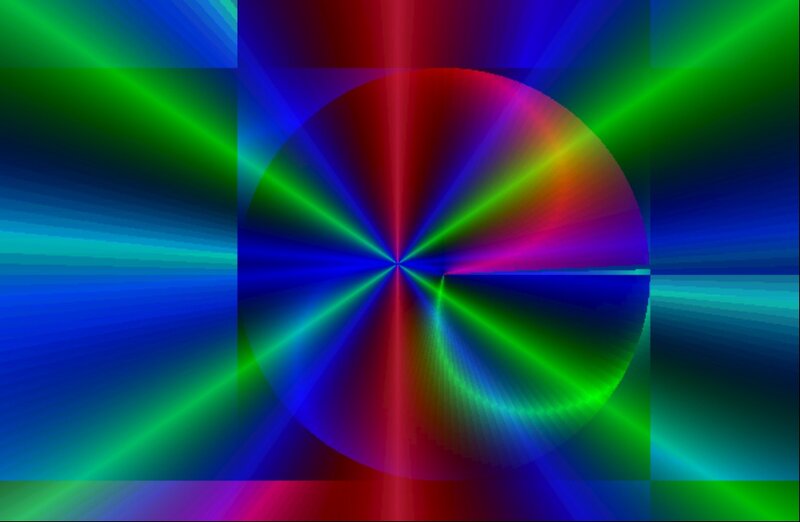 Colorful Light Burst — Blue, Vibrant