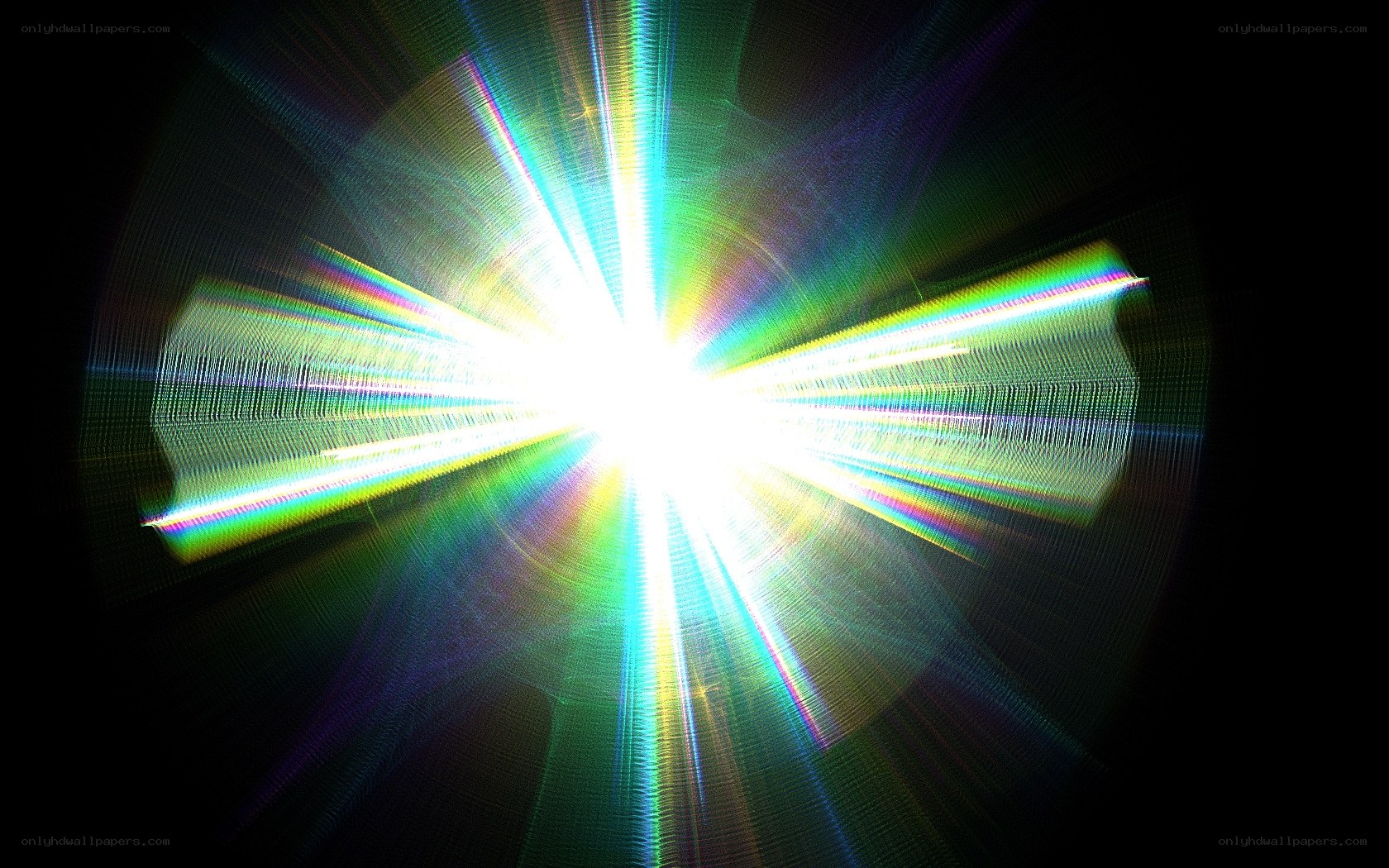colorful light burst effect