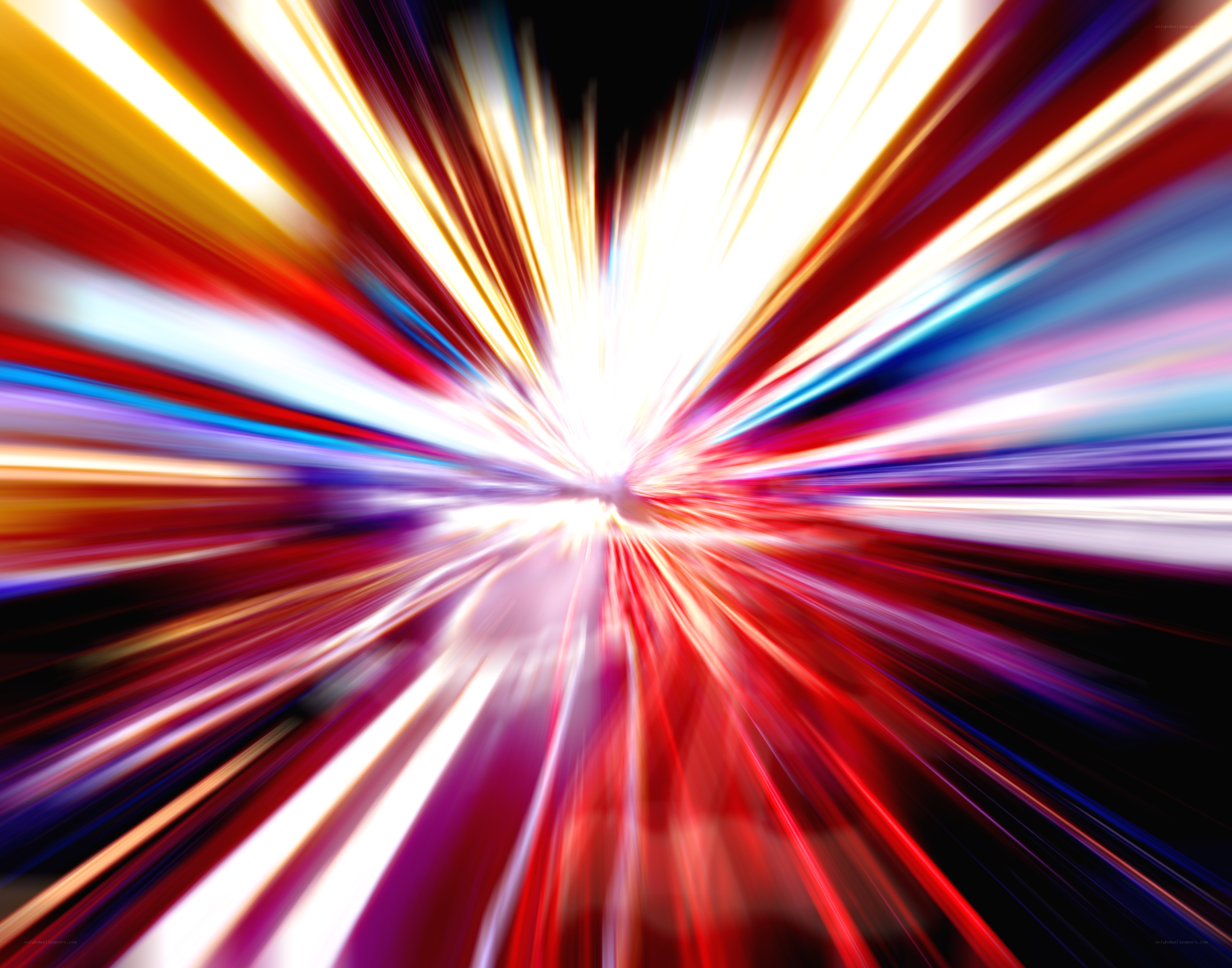 colorful light burst effect