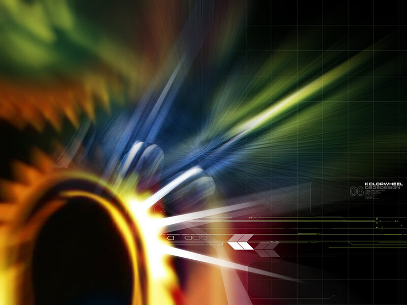 Colorful Light Burst — Green, Dynamic