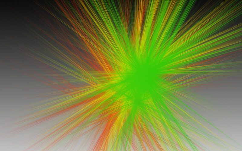 Colorful Light Burst — Green, Energetic
