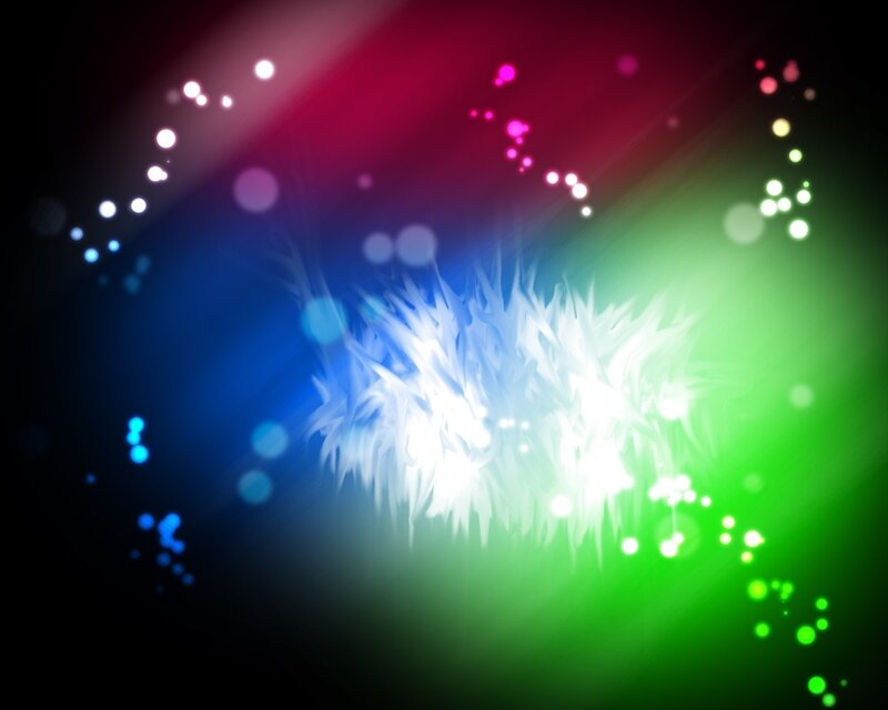 Colorful Light Burst — Green, Vibrant, Abstract, Sparkles