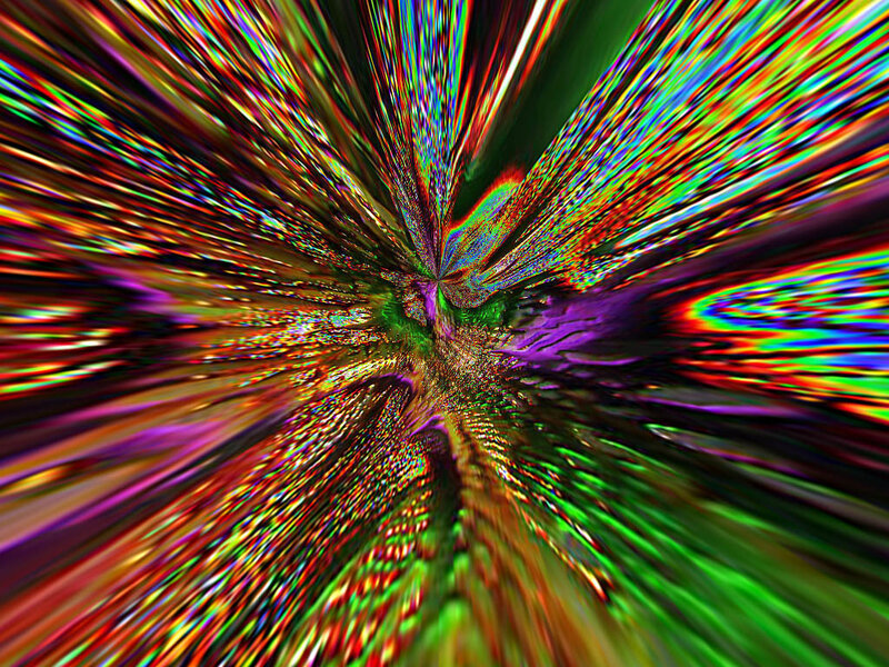 Colorful Light Burst — Green, Vibrant