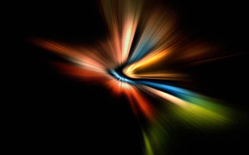Colorful Light Burst — Orange