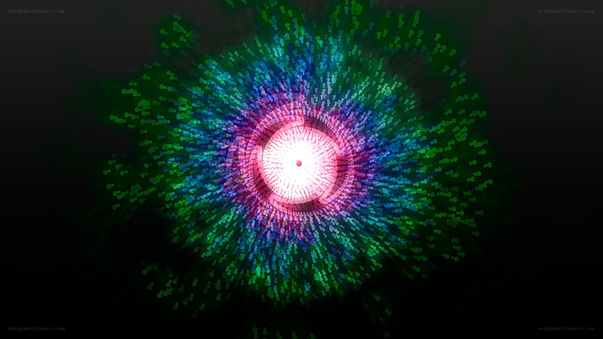 colorful light burst pattern