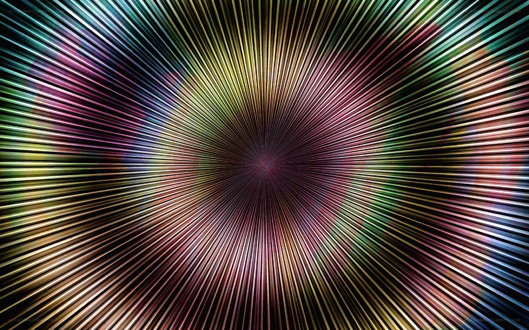 Colorful light burst pattern