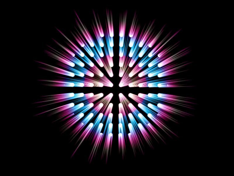Colorful Light Burst — Pink, Dynamic