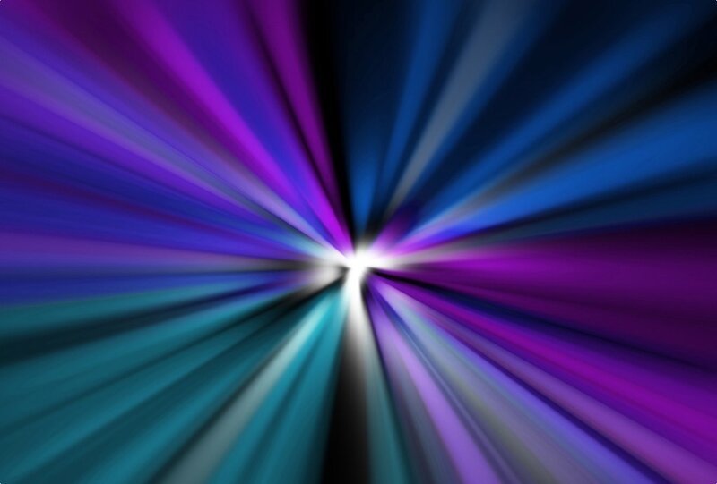 Colorful Light Burst — Purple, Dynamic, Abstract, Light Rays