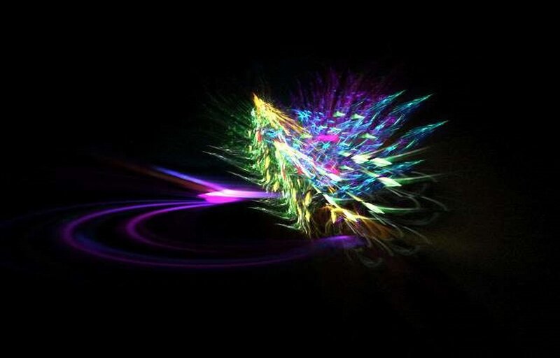 Colorful Light Burst — Purple, Dynamic