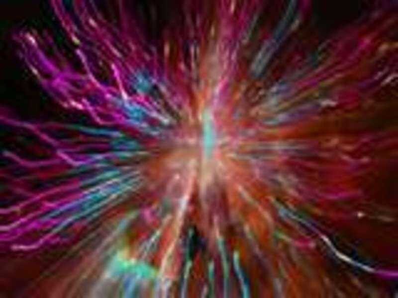 Colorful Light Burst — Purple, Energetic