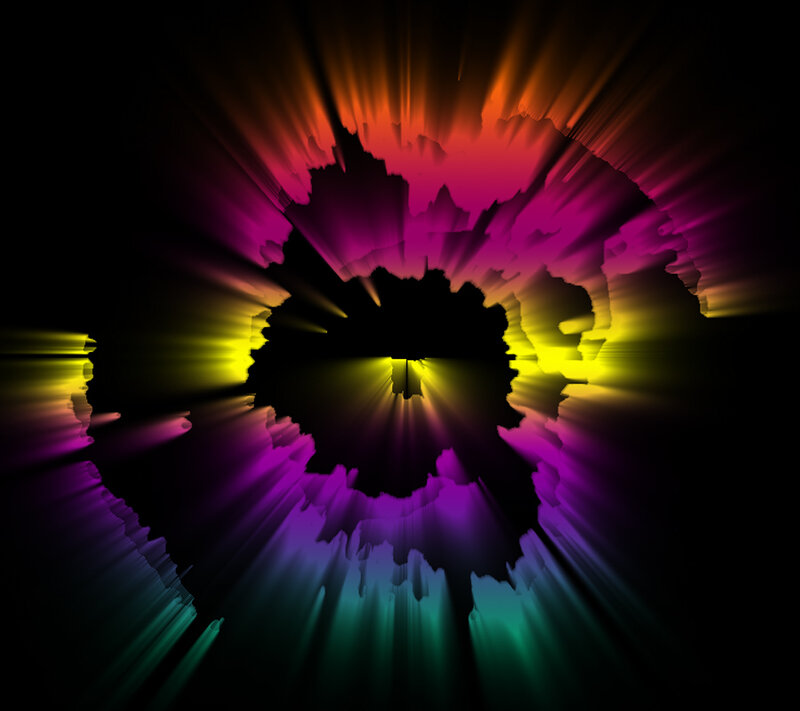 Colorful Light Burst — Purple
