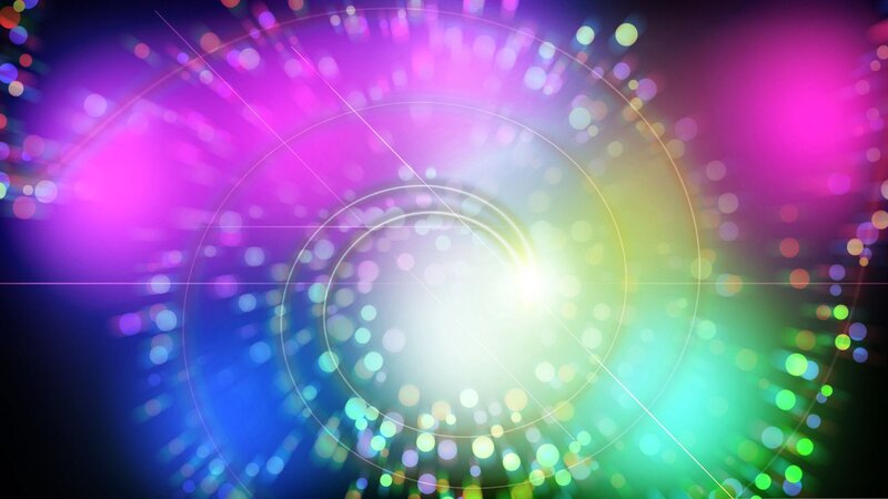 Colorful Light Burst — Purple, Vibrant, Abstract, Bokeh