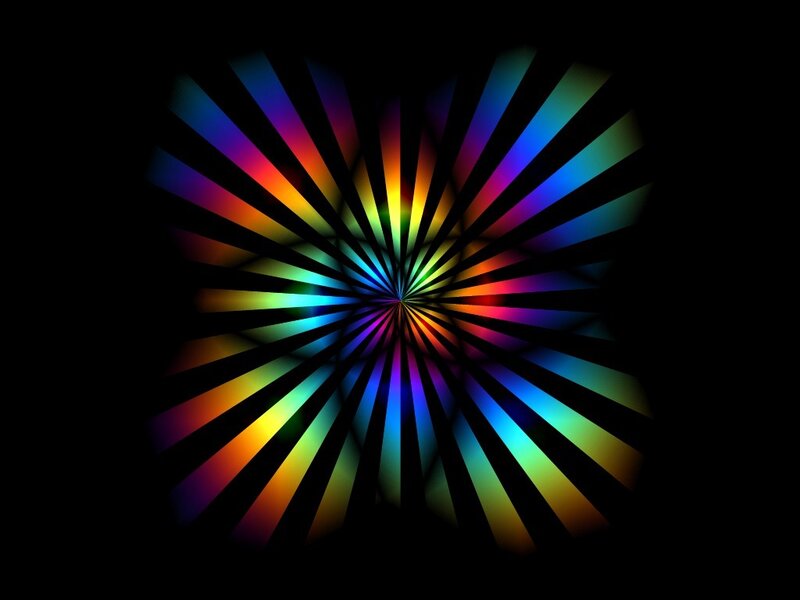 Colorful Light Burst — Rainbow