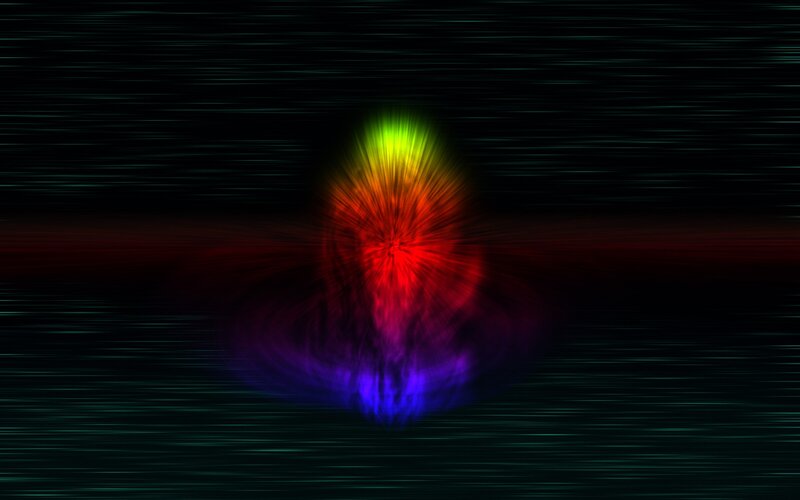 Colorful Light Burst — Red, Dynamic, Abstract, Color, Lines