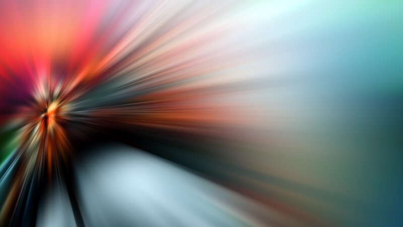 Colorful Light Burst — Red, Dynamic, Abstract, Light Streaks, Blur