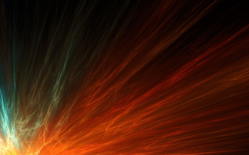 Colorful Light Burst — Red, Dynamic, Abstract, Light Streaks, Dark Background