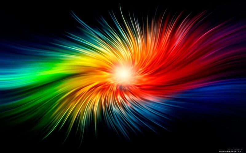 Colorful Light Burst — Red, Dynamic, Abstract, Spiral