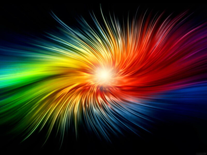 Colorful Light Burst — Red, Dynamic