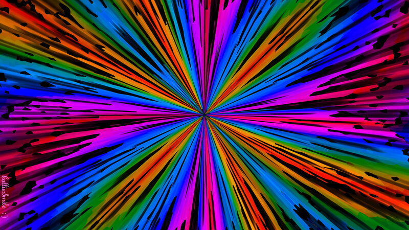 Colorful Light Burst — Red, Vibrant, Abstract