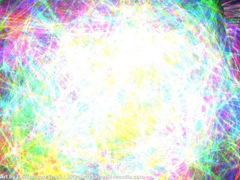 Colorful Light Burst — White, Energetic, Abstract