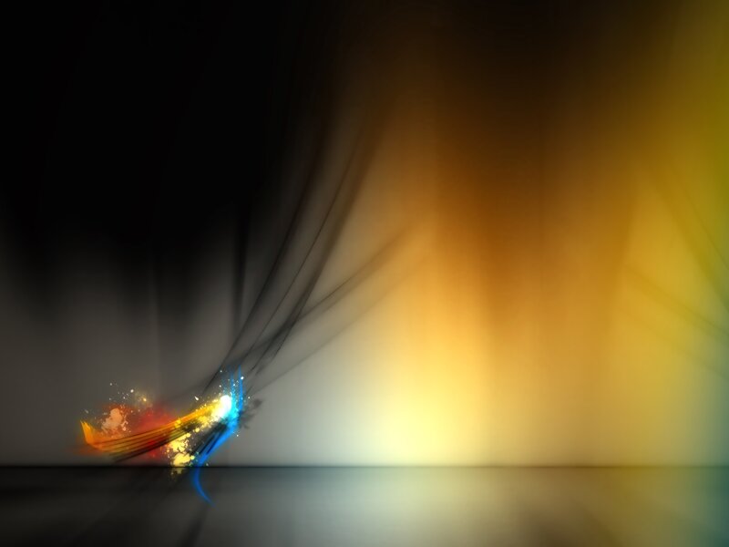 Colorful Light Burst — Yellow, Dramatic
