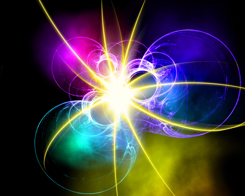 Colorful Light Burst — Yellow, Energetic