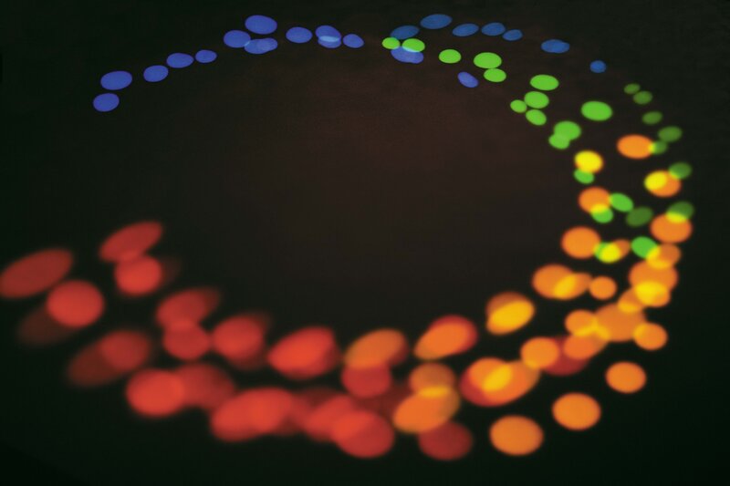 colorful light circle