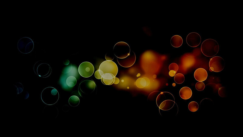 Colorful Light Circles — Black
