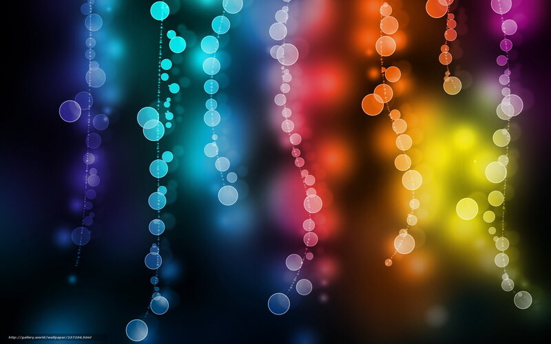 Colorful Light Circles — Blue, Vibrant, Abstract