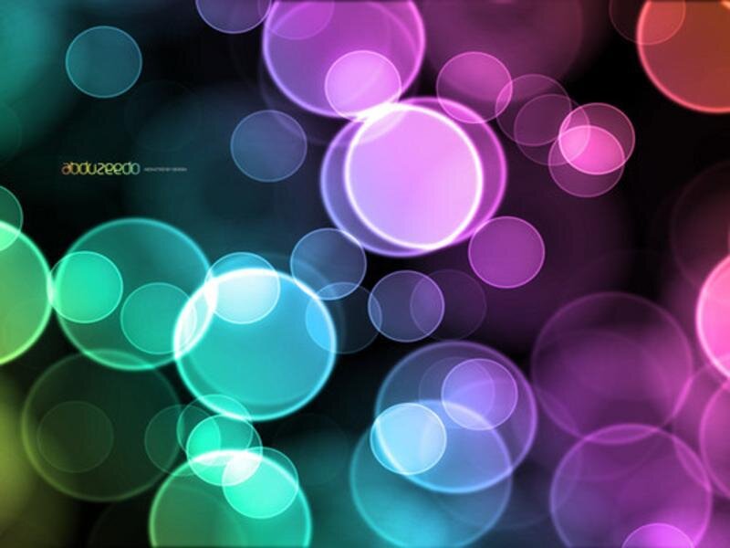 Colorful Light Circles — Purple