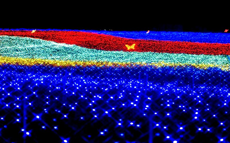 Colorful Light Display — Blue