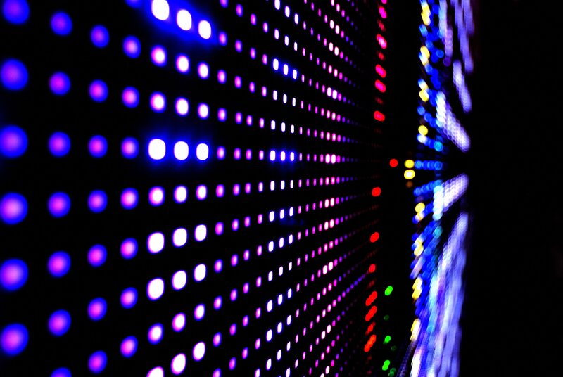colorful light display