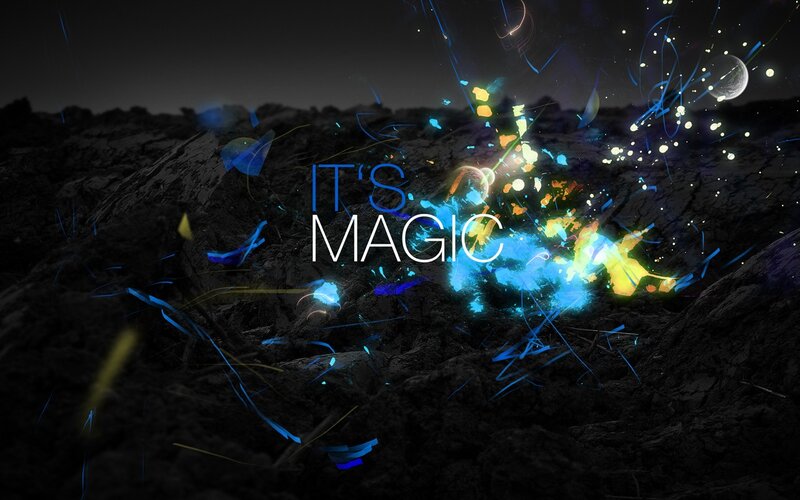 Colorful Light Explosion — Blue