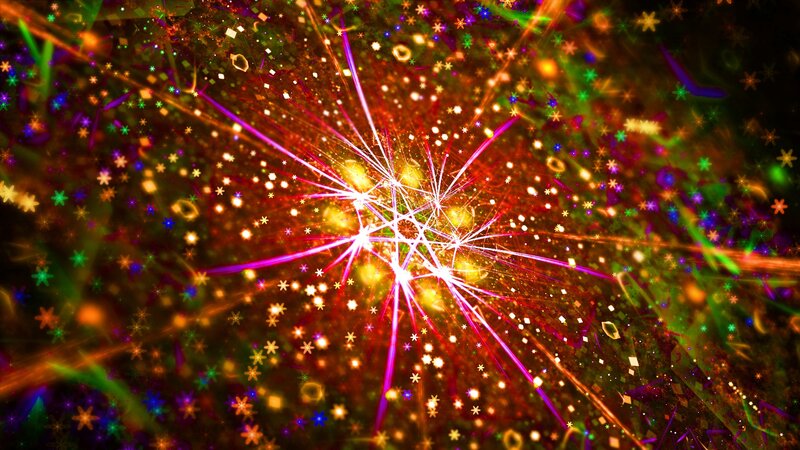 Colorful Light Explosion — Red, Energetic