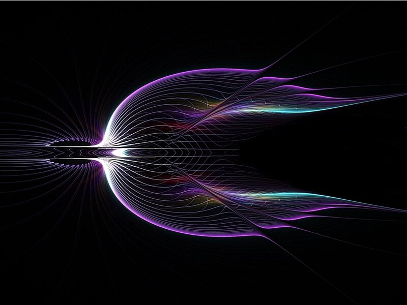 Colorful Light Lines — Purple