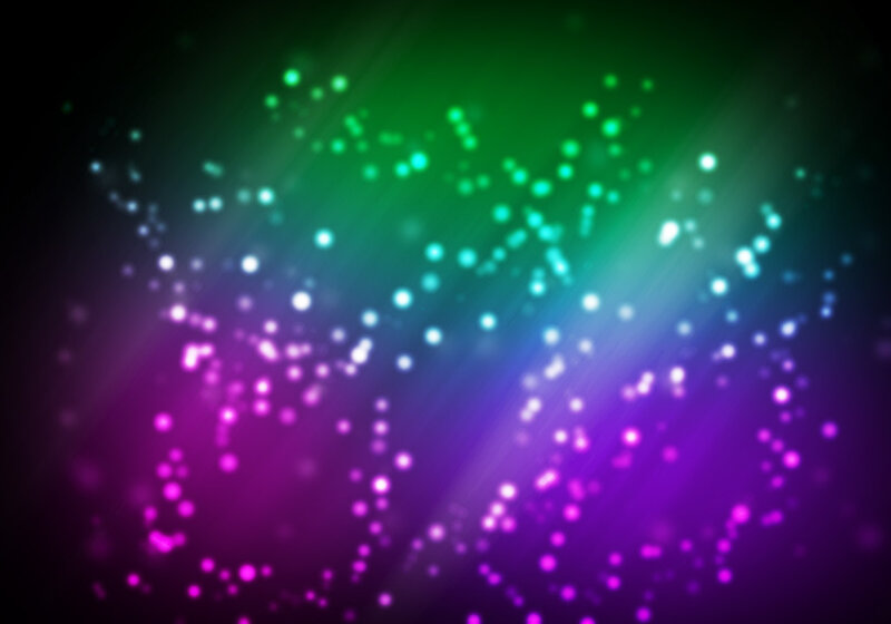 colorful light particles