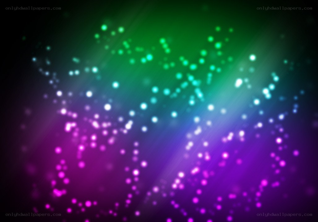 colorful light particles