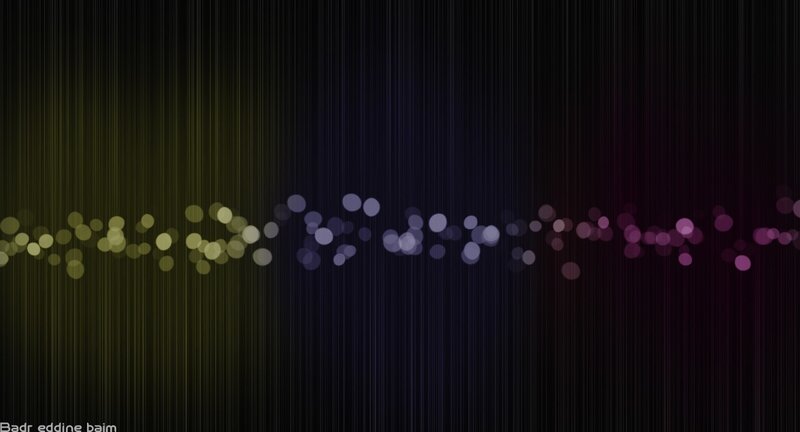 colorful light particles