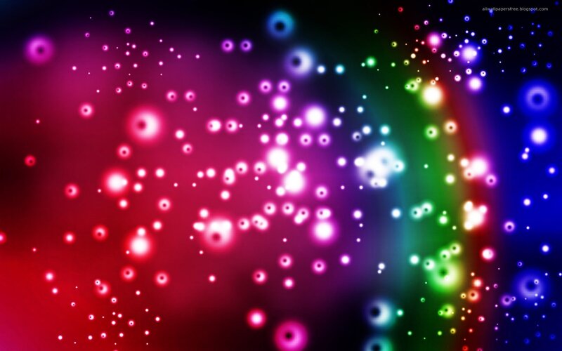 colorful light particles background