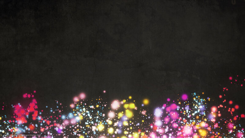 Colorful Light Particles — Black, Celebratory