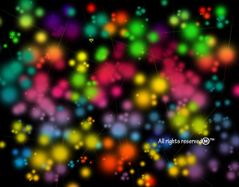 Colorful Light Particles — Black, Vibrant