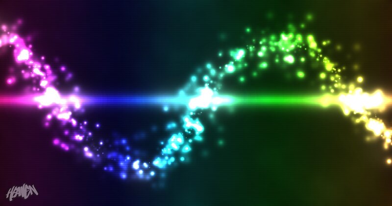 Colorful Light Particles — Purple, Energetic