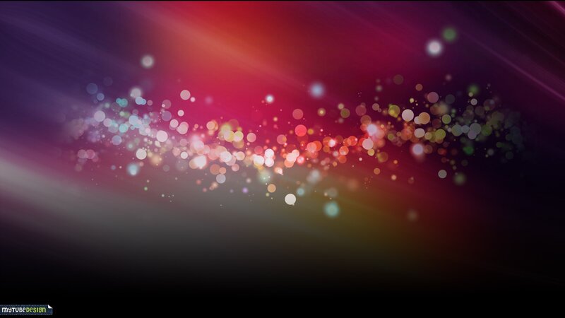 Colorful Light Particles — Red, Dynamic