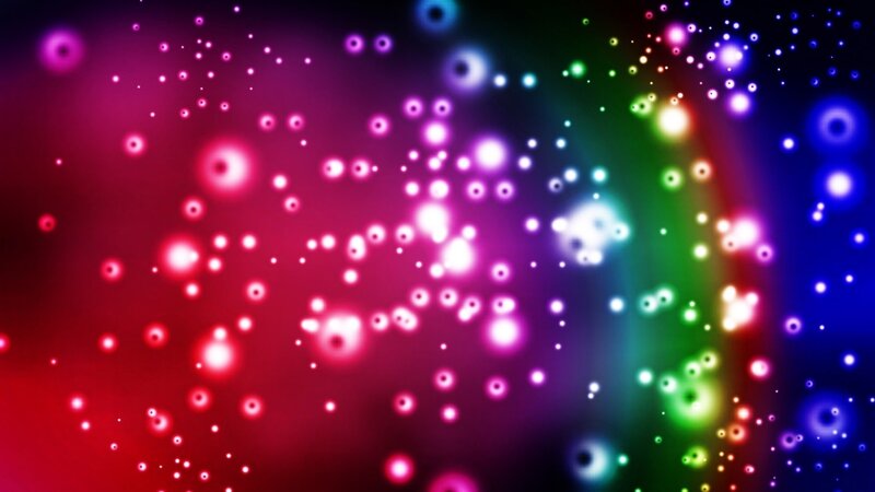 Colorful Light Particles — Red