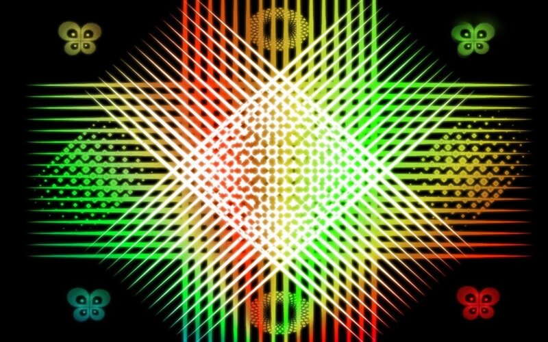 Colorful Light Pattern — Green, Vibrant