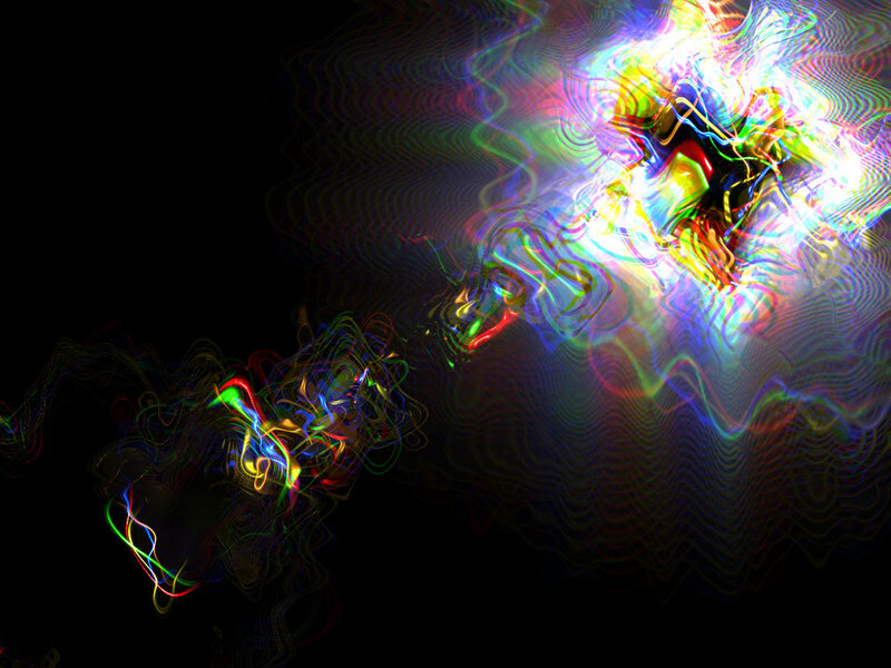Colorful Light Patterns — Black, Energetic