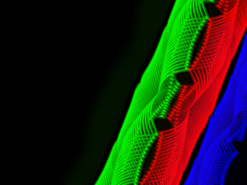 Colorful Light Patterns — Green, Dynamic, Abstract, Lines