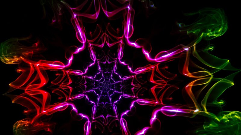 Colorful Light Patterns — Purple, Dynamic, Abstract, Smoke, Star